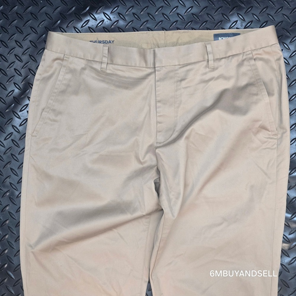 Bonobos Weekday Warrior Athletic Fit Chinos Tan Khaki Pants Mens 36x32 Thursday - Picture 15 of 16